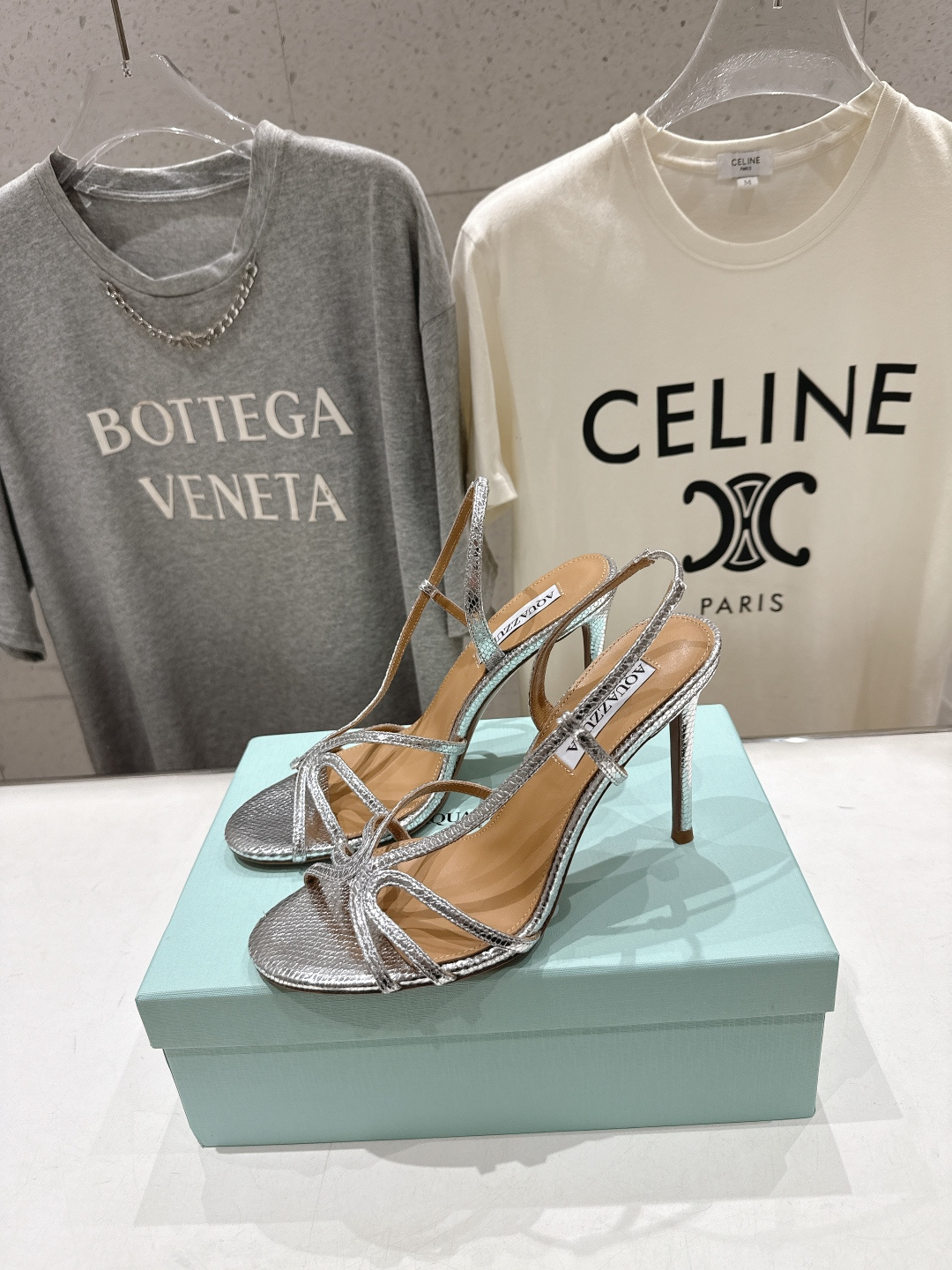 高版本出厂 「ᴀqᴜᴀᴢᴢᴜʀᴀ」AQUAZZURA/菠萝F072 2026ss夏季新款高跟凉鞋____