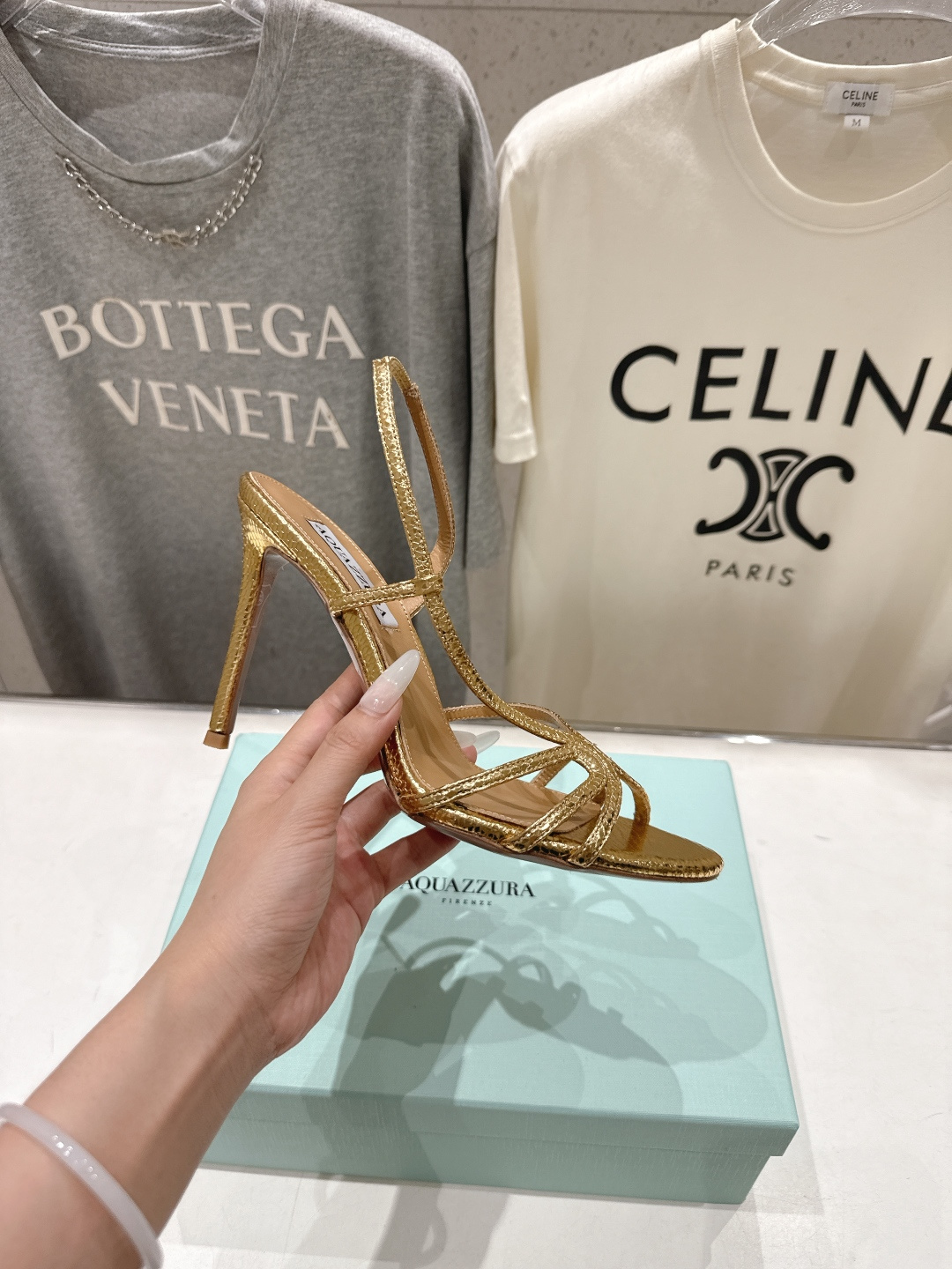 高版本出厂 「ᴀqᴜᴀᴢᴢᴜʀᴀ」AQUAZZURA/菠萝F072 2026ss夏季新款高跟凉鞋____