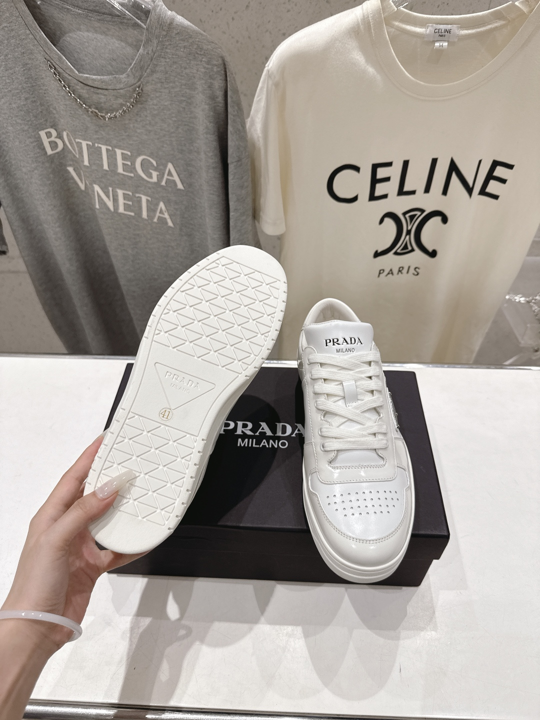高版本出厂 男码+10  Prada*普拉达F023 2026ss新款系带情侣款休闲鞋运动鞋闪亮登场🌟时