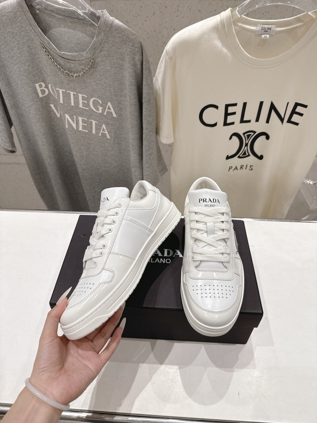 高版本出厂 男码+10  Prada*普拉达F023 2026ss新款系带情侣款休闲鞋运动鞋闪亮登场🌟时