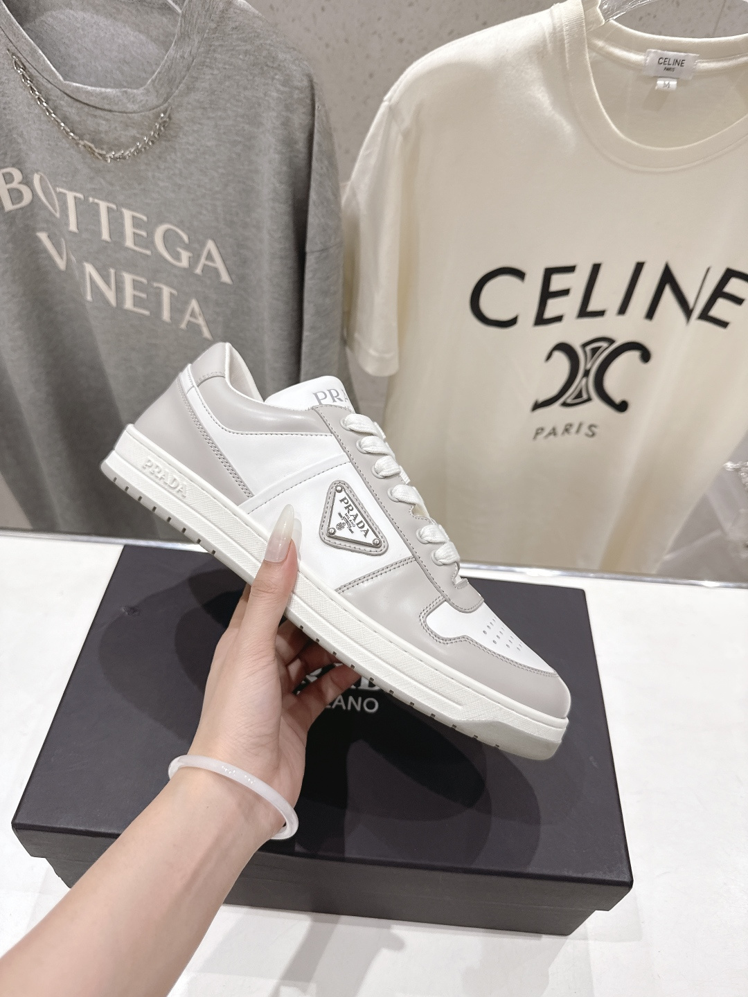 高版本出厂 男码+10  Prada*普拉达F023 2026ss新款系带情侣款休闲鞋运动鞋闪亮登场🌟时
