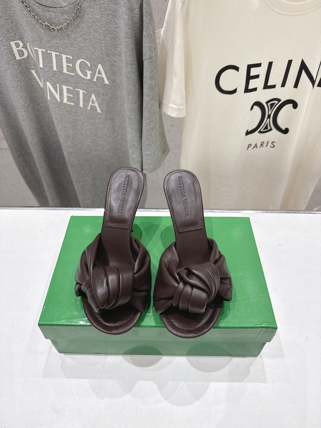 高版本出厂 Bottega Veneta/BV F065 2026ss夏季新款Parco Mule女士打