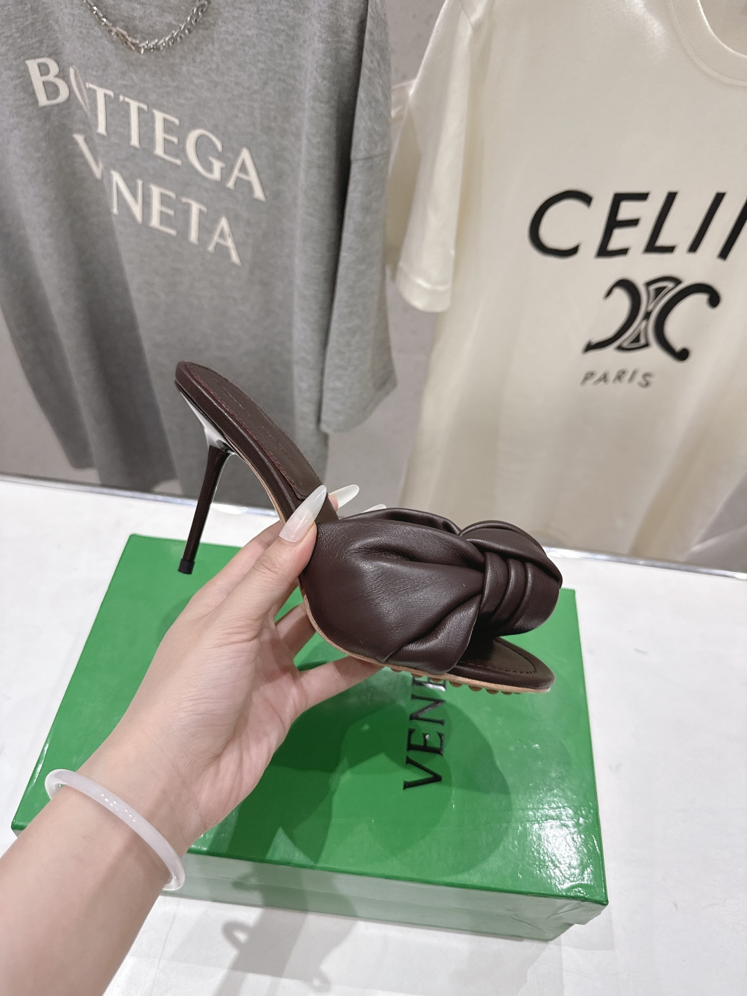 高版本出厂 Bottega Veneta/BV F065 2026ss夏季新款Parco Mule女士打