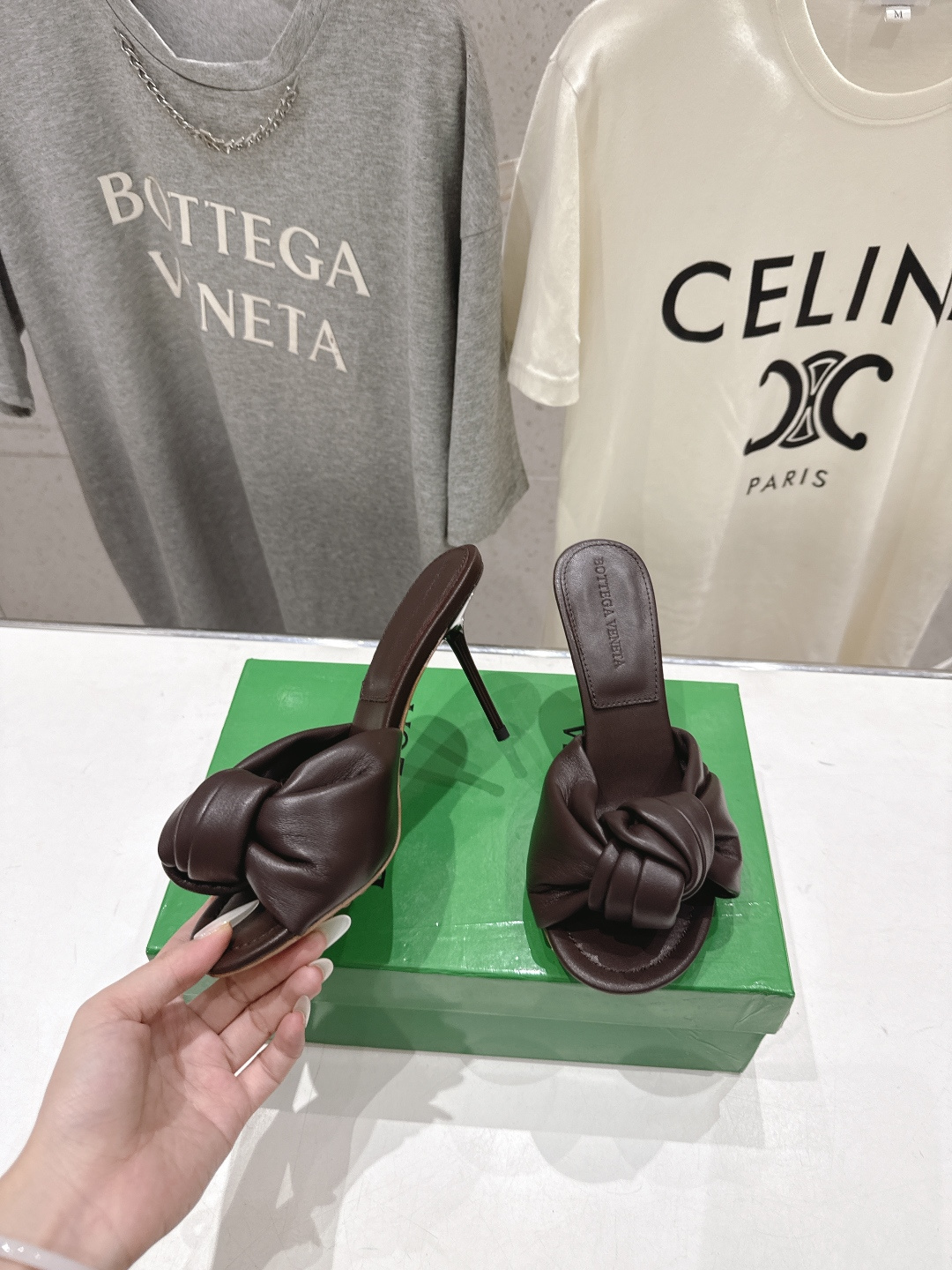 高版本出厂 Bottega Veneta/BV F065 2026ss夏季新款Parco Mule女士打