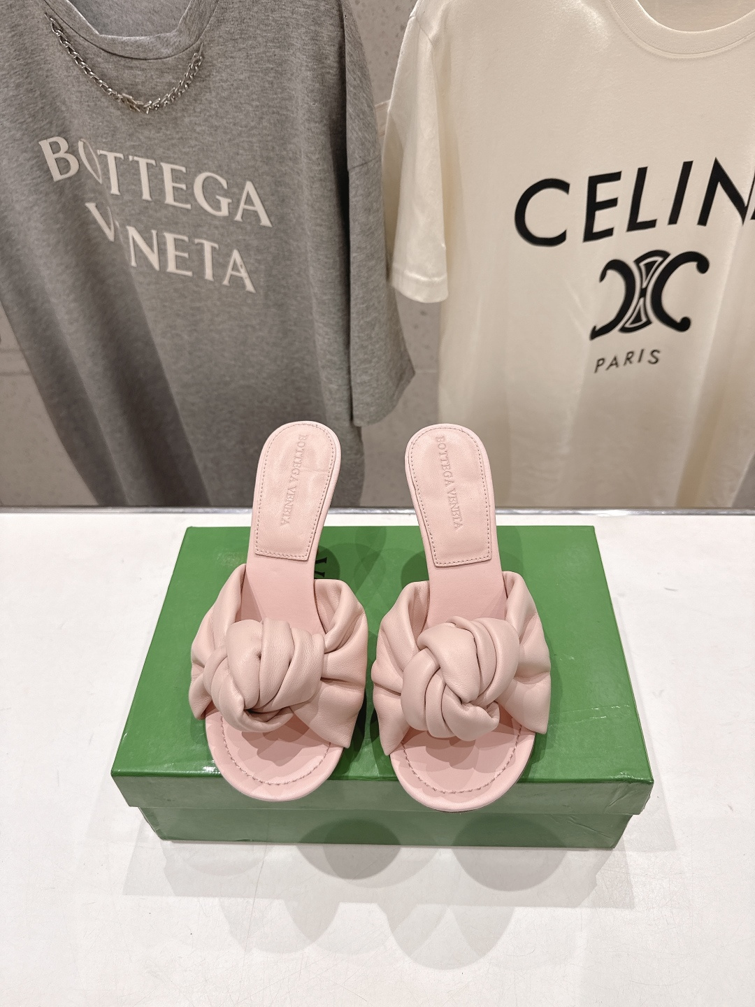高版本出厂 Bottega Veneta/BV F065 2026ss夏季新款Parco Mule女士打