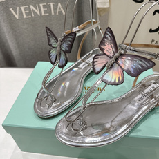 高版本出厂 「ᴀqᴜᴀᴢᴢᴜʀᴀ」AQUAZZURA/菠萝F072 2026ss夏季新款蝴蝶饰品平底凉鞋 高版本出厂 「ᴀqᴜᴀᴢᴢᴜʀᴀ」AQUAZZURA/菠萝F072 2026ss夏季新款蝴蝶饰品平底凉鞋
