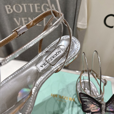 高版本出厂 「ᴀqᴜᴀᴢᴢᴜʀᴀ」AQUAZZURA/菠萝F072 2026ss夏季新款蝴蝶饰品平底凉鞋 高版本出厂 「ᴀqᴜᴀᴢᴢᴜʀᴀ」AQUAZZURA/菠萝F072 2026ss夏季新款蝴蝶饰品平底凉鞋