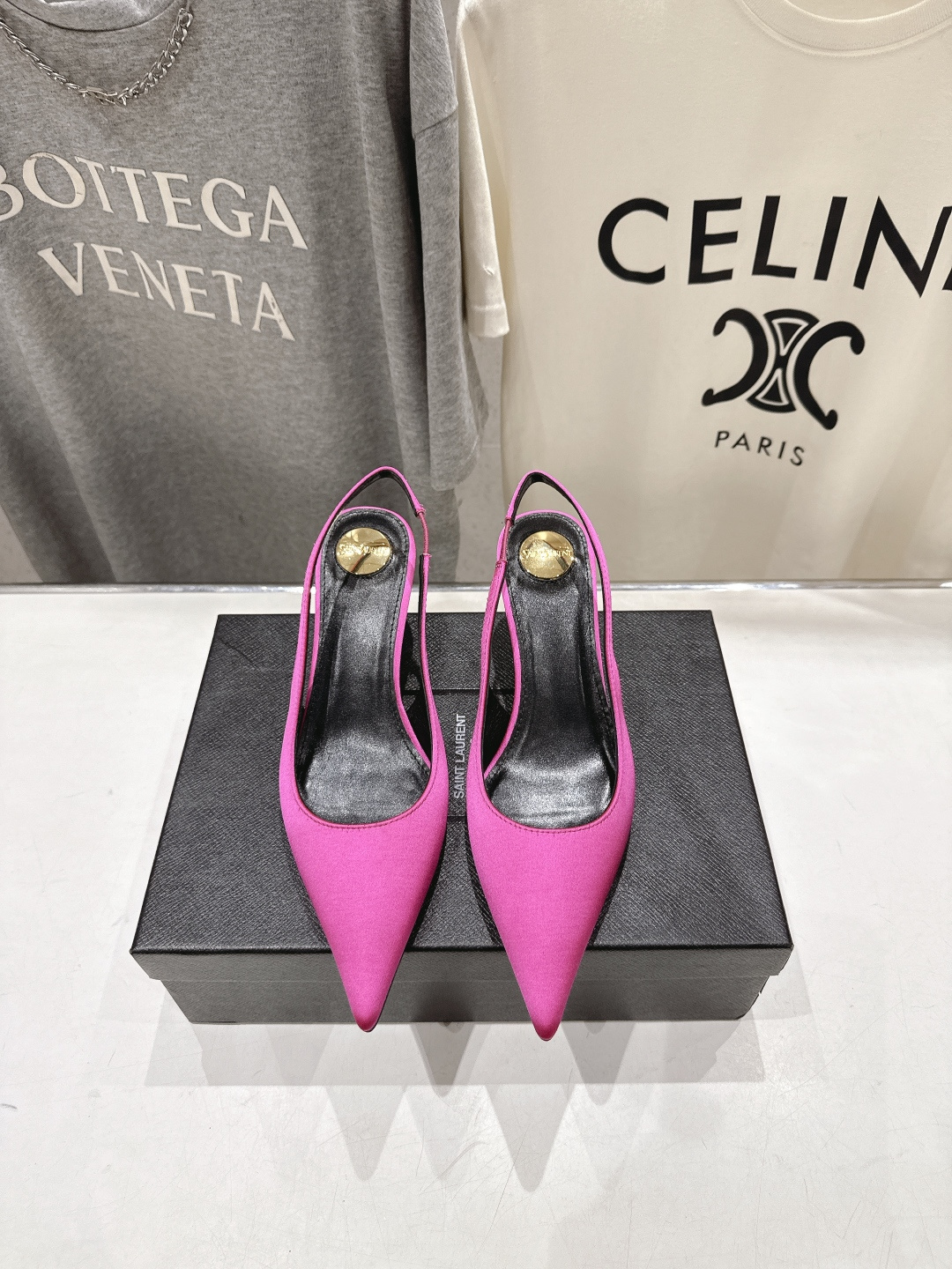 高版本出厂 「SAINT LAURENT*」圣罗兰ysl F030 26ss全新走秀新款后空高跟鞋凉鞋唯
