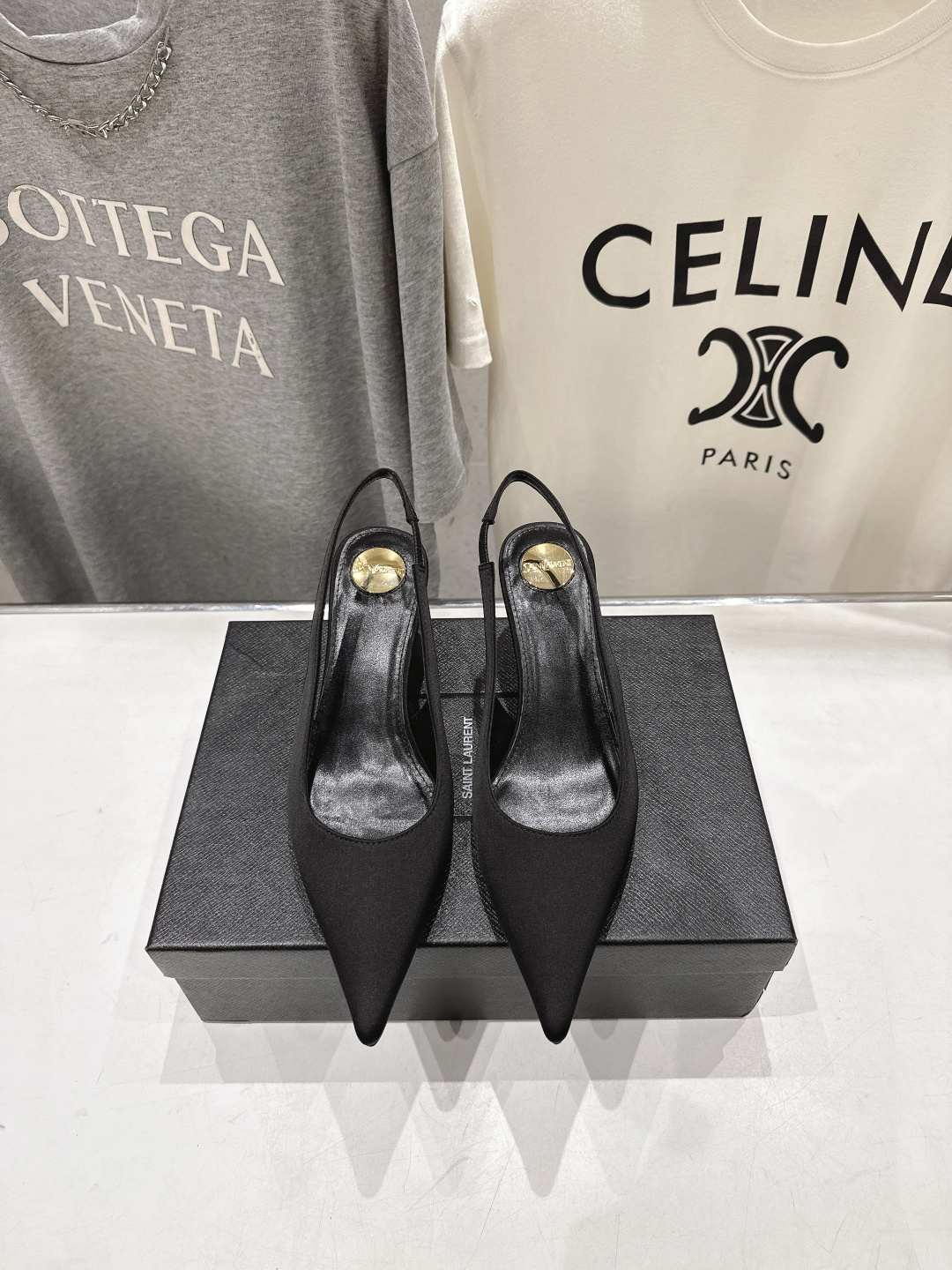 高版本出厂 「SAINT LAURENT*」圣罗兰ysl F030 26ss全新走秀新款后空高跟鞋凉鞋唯