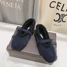 高版本出厂 独家新品 Alaia 阿莱亚 F027 26ss/秋冬走秀款羊毛里平底鞋玛丽珍芭蕾舞鞋休 高版本出厂 独家新品 Alaia 阿莱亚 F027 26ss/秋冬走秀款羊毛里平底鞋玛丽珍芭蕾舞鞋休