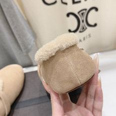 高版本出厂 独家新品 Alaia 阿莱亚 F027 26ss/秋冬走秀款羊毛里平底鞋玛丽珍芭蕾舞鞋休 高版本出厂 独家新品 Alaia 阿莱亚 F027 26ss/秋冬走秀款羊毛里平底鞋玛丽珍芭蕾舞鞋休