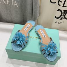 高版本出厂 「ᴀqᴜᴀᴢᴢᴜʀᴀ」AQUAZZURA/菠萝F072 2026ss夏季新款花朵平底拖鞋__ 高版本出厂 「ᴀqᴜᴀᴢᴢᴜʀᴀ」AQUAZZURA/菠萝F072 2026ss夏季新款花朵平底拖鞋__