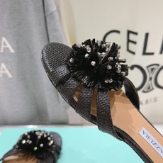 高版本出厂 「ᴀqᴜᴀᴢᴢᴜʀᴀ」AQUAZZURA/菠萝F072 2026ss夏季新款花朵平底拖鞋__ 高版本出厂 「ᴀqᴜᴀᴢᴢᴜʀᴀ」AQUAZZURA/菠萝F072 2026ss夏季新款花朵平底拖鞋__
