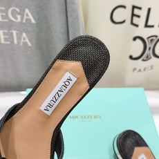 高版本出厂 「ᴀqᴜᴀᴢᴢᴜʀᴀ」AQUAZZURA/菠萝F072 2026ss夏季新款花朵平底拖鞋__ 高版本出厂 「ᴀqᴜᴀᴢᴢᴜʀᴀ」AQUAZZURA/菠萝F072 2026ss夏季新款花朵平底拖鞋__
