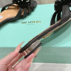 高版本出厂 「ᴀqᴜᴀᴢᴢᴜʀᴀ」AQUAZZURA/菠萝F072 2026ss夏季新款花朵平底拖鞋__ 高版本出厂 「ᴀqᴜᴀᴢᴢᴜʀᴀ」AQUAZZURA/菠萝F072 2026ss夏季新款花朵平底拖鞋__