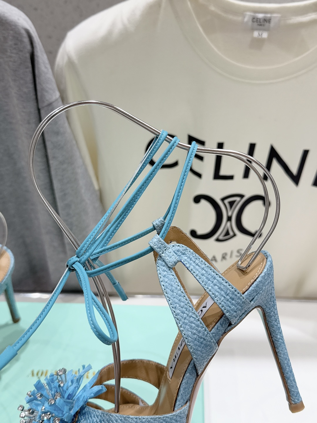 高版本出厂 「ᴀqᴜᴀᴢᴢᴜʀᴀ」AQUAZZURA/菠萝F072 2026ss夏季新款花朵高跟鞋凉鞋_