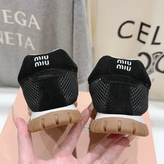 高版本出厂 MiuMiu/缪缪F027 2026ss新款厚底网面休闲运动鞋阿甘鞋德训鞋休闲增高百搭潮鞋 高版本出厂 MiuMiu/缪缪F027 2026ss新款厚底网面休闲运动鞋阿甘鞋德训鞋休闲增高百搭潮鞋