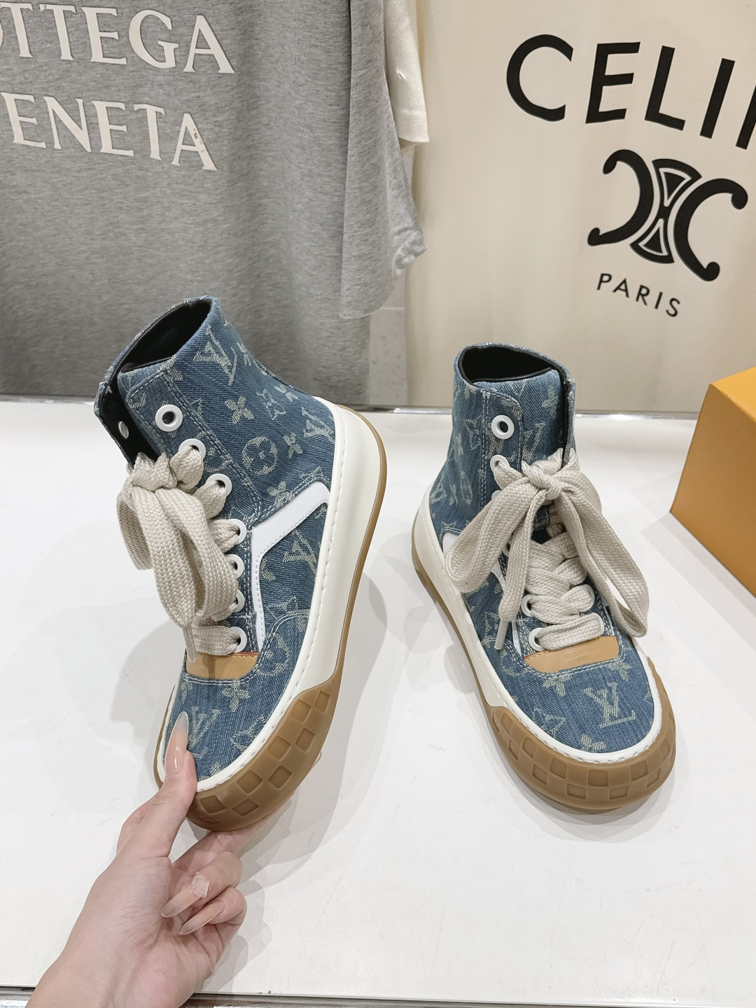 高版本出厂 情侣款  LOUIS VUITTON～LV路易威登F048 L家驴牌最新Tilted系列厚底