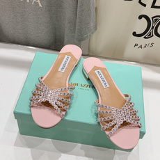 高版本出厂「ᴀqᴜᴀᴢᴢᴜʀᴀ」AQUAZZURA/菠萝F072 2026ss 夏季新款水钻平底拖鞋【市 高版本出厂「ᴀqᴜᴀᴢᴢᴜʀᴀ」AQUAZZURA/菠萝F072 2026ss 夏季新款水钻平底拖鞋【市