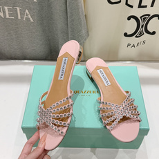 高版本出厂「ᴀqᴜᴀᴢᴢᴜʀᴀ」AQUAZZURA/菠萝F072 2026ss 夏季新款水钻平底拖鞋【市 高版本出厂「ᴀqᴜᴀᴢᴢᴜʀᴀ」AQUAZZURA/菠萝F072 2026ss 夏季新款水钻平底拖鞋【市