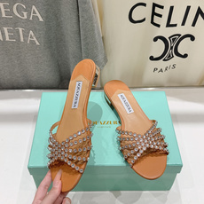 高版本出厂「ᴀqᴜᴀᴢᴢᴜʀᴀ」AQUAZZURA/菠萝F072 2026ss 夏季新款水钻平底拖鞋【市 高版本出厂「ᴀqᴜᴀᴢᴢᴜʀᴀ」AQUAZZURA/菠萝F072 2026ss 夏季新款水钻平底拖鞋【市