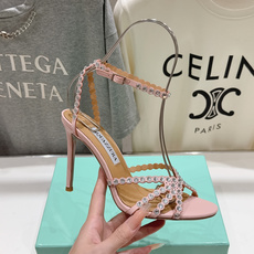 高版本出厂 凉鞋「ᴀqᴜᴀᴢᴢᴜʀᴀ」AQUAZZURA/菠萝F072 2026ss 夏季新款水钻高跟凉 高版本出厂 凉鞋「ᴀqᴜᴀᴢᴢᴜʀᴀ」AQUAZZURA/菠萝F072 2026ss 夏季新款水钻高跟凉