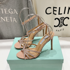 高版本出厂 凉鞋「ᴀqᴜᴀᴢᴢᴜʀᴀ」AQUAZZURA/菠萝F072 2026ss 夏季新款水钻高跟凉 高版本出厂 凉鞋「ᴀqᴜᴀᴢᴢᴜʀᴀ」AQUAZZURA/菠萝F072 2026ss 夏季新款水钻高跟凉