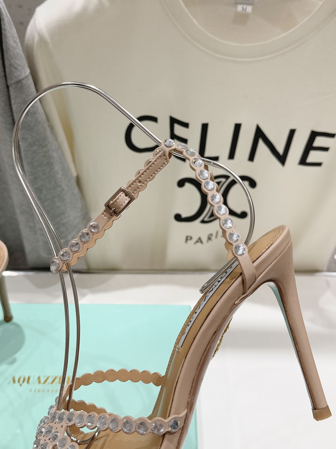 高版本出厂 凉鞋「ᴀqᴜᴀᴢᴢᴜʀᴀ」AQUAZZURA/菠萝F072 2026ss 夏季新款水钻高跟凉