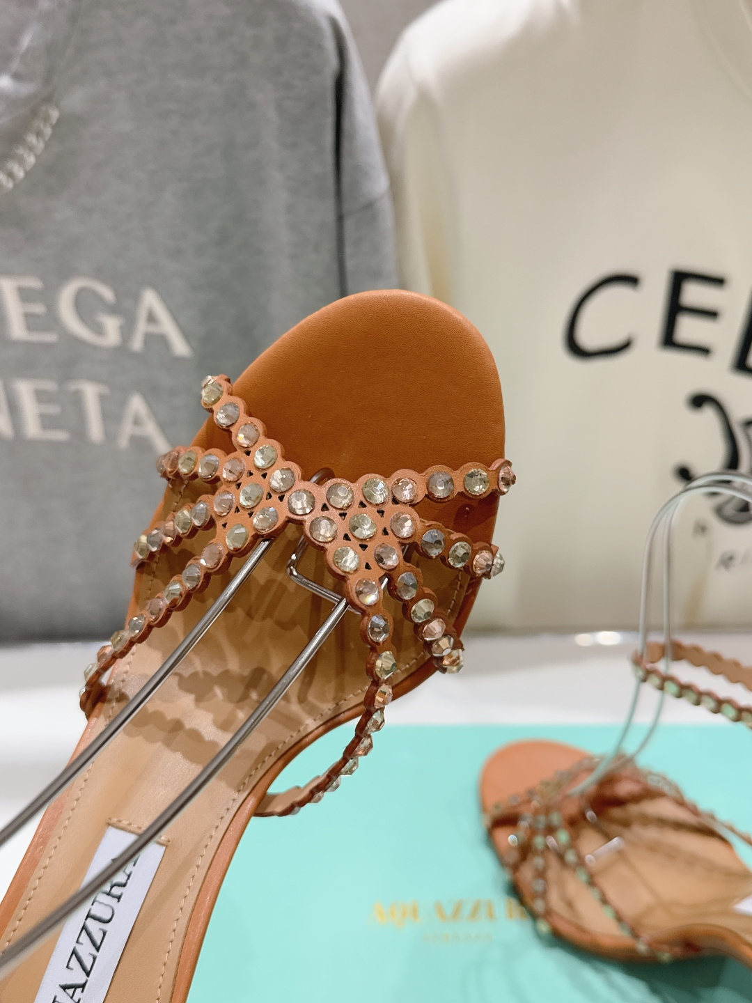 高版本出厂 凉鞋「ᴀqᴜᴀᴢᴢᴜʀᴀ」AQUAZZURA/菠萝F072 2026ss 夏季新款水钻高跟凉