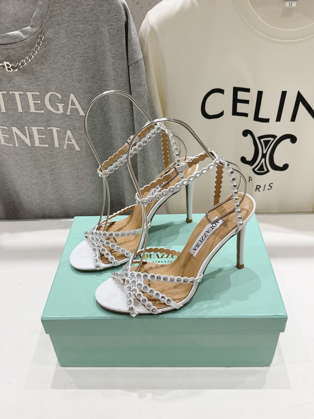 高版本出厂 凉鞋「ᴀqᴜᴀᴢᴢᴜʀᴀ」AQUAZZURA/菠萝F072 2026ss 夏季新款水钻高跟凉