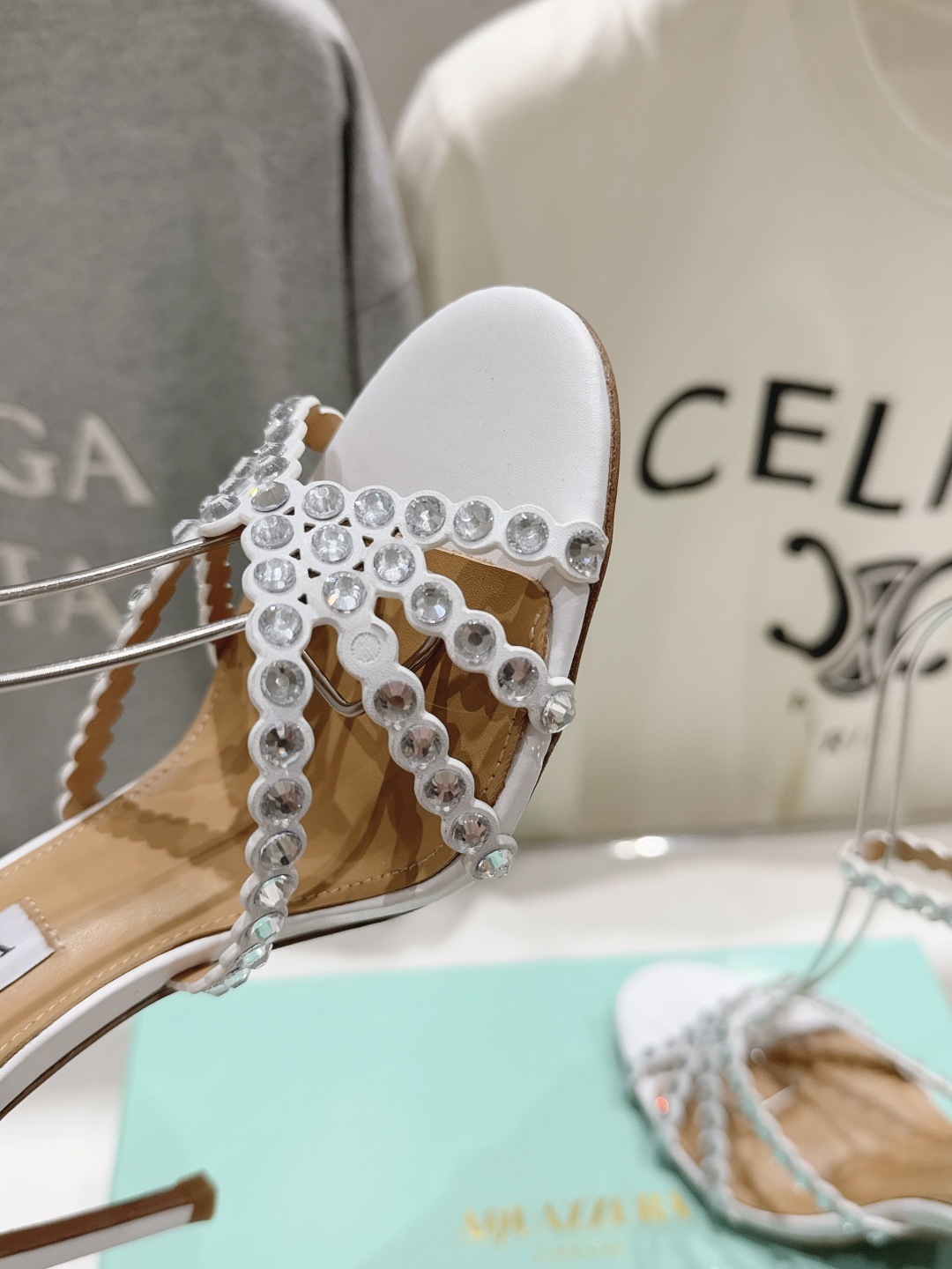 高版本出厂 凉鞋「ᴀqᴜᴀᴢᴢᴜʀᴀ」AQUAZZURA/菠萝F072 2026ss 夏季新款水钻高跟凉