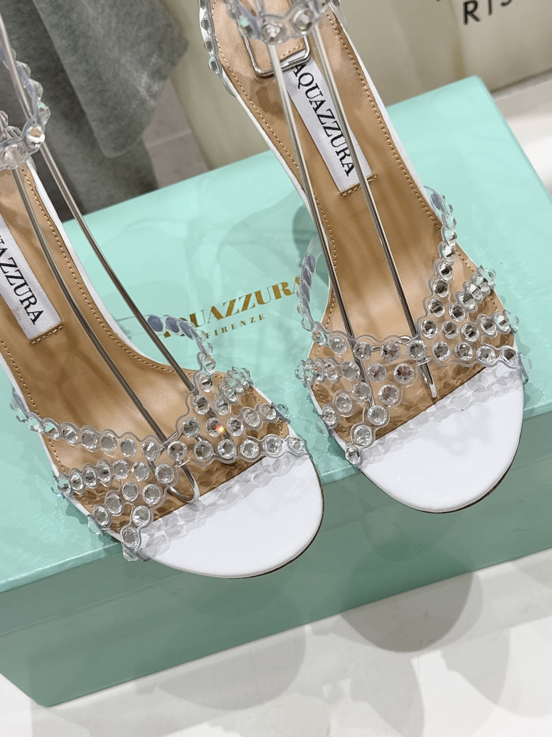 高版本出厂 凉鞋「ᴀqᴜᴀᴢᴢᴜʀᴀ」AQUAZZURA/菠萝F072 2026ss 夏季新款水钻高跟凉