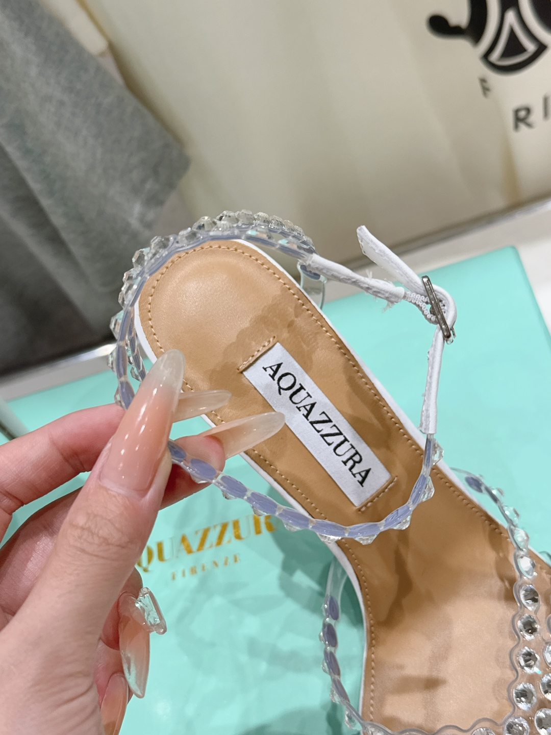 高版本出厂 凉鞋「ᴀqᴜᴀᴢᴢᴜʀᴀ」AQUAZZURA/菠萝F072 2026ss 夏季新款水钻高跟凉