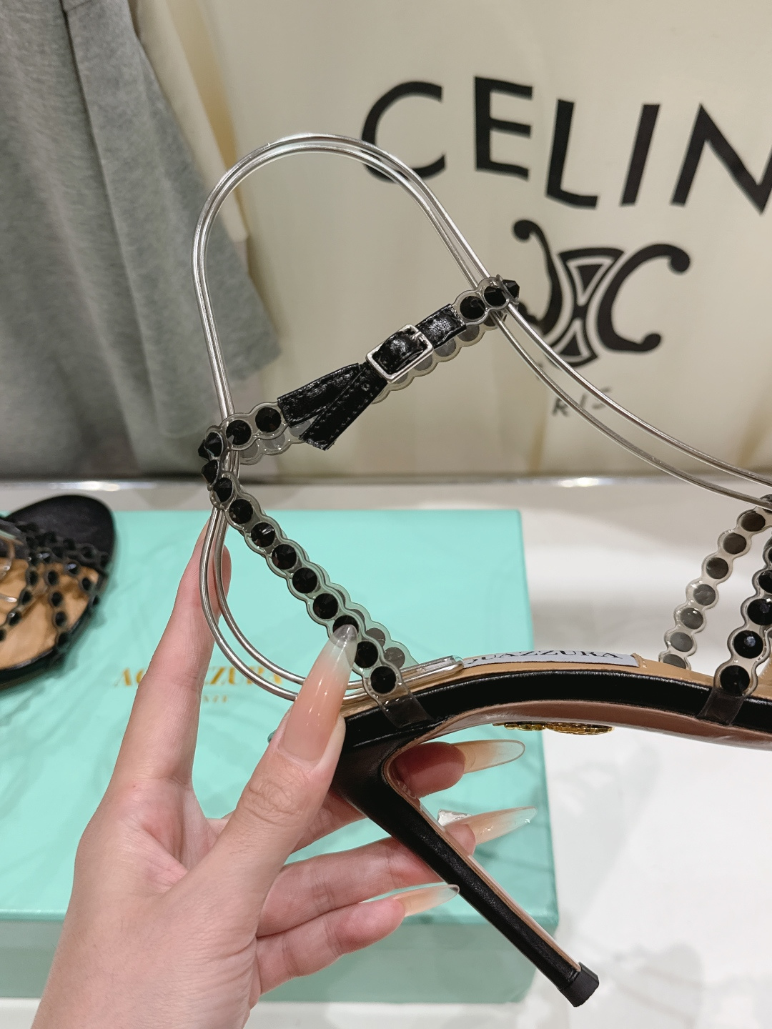 高版本出厂 凉鞋「ᴀqᴜᴀᴢᴢᴜʀᴀ」AQUAZZURA/菠萝F072 2026ss 夏季新款水钻高跟凉