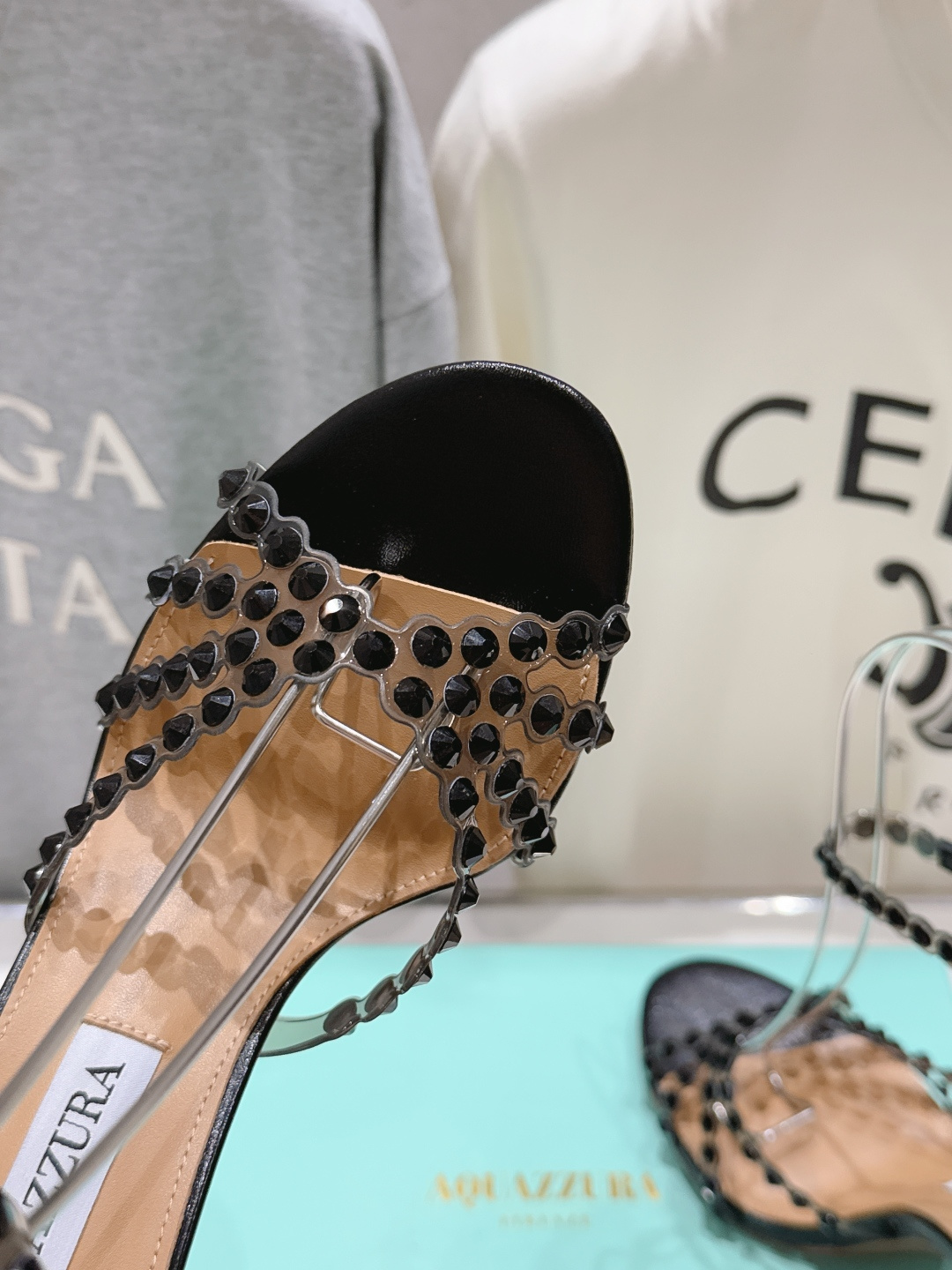 高版本出厂 凉鞋「ᴀqᴜᴀᴢᴢᴜʀᴀ」AQUAZZURA/菠萝F072 2026ss 夏季新款水钻高跟凉