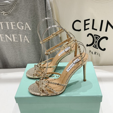 高版本出厂 凉鞋「ᴀqᴜᴀᴢᴢᴜʀᴀ」AQUAZZURA/菠萝F072 2026ss 夏季新款水钻高跟凉 高版本出厂 凉鞋「ᴀqᴜᴀᴢᴢᴜʀᴀ」AQUAZZURA/菠萝F072 2026ss 夏季新款水钻高跟凉