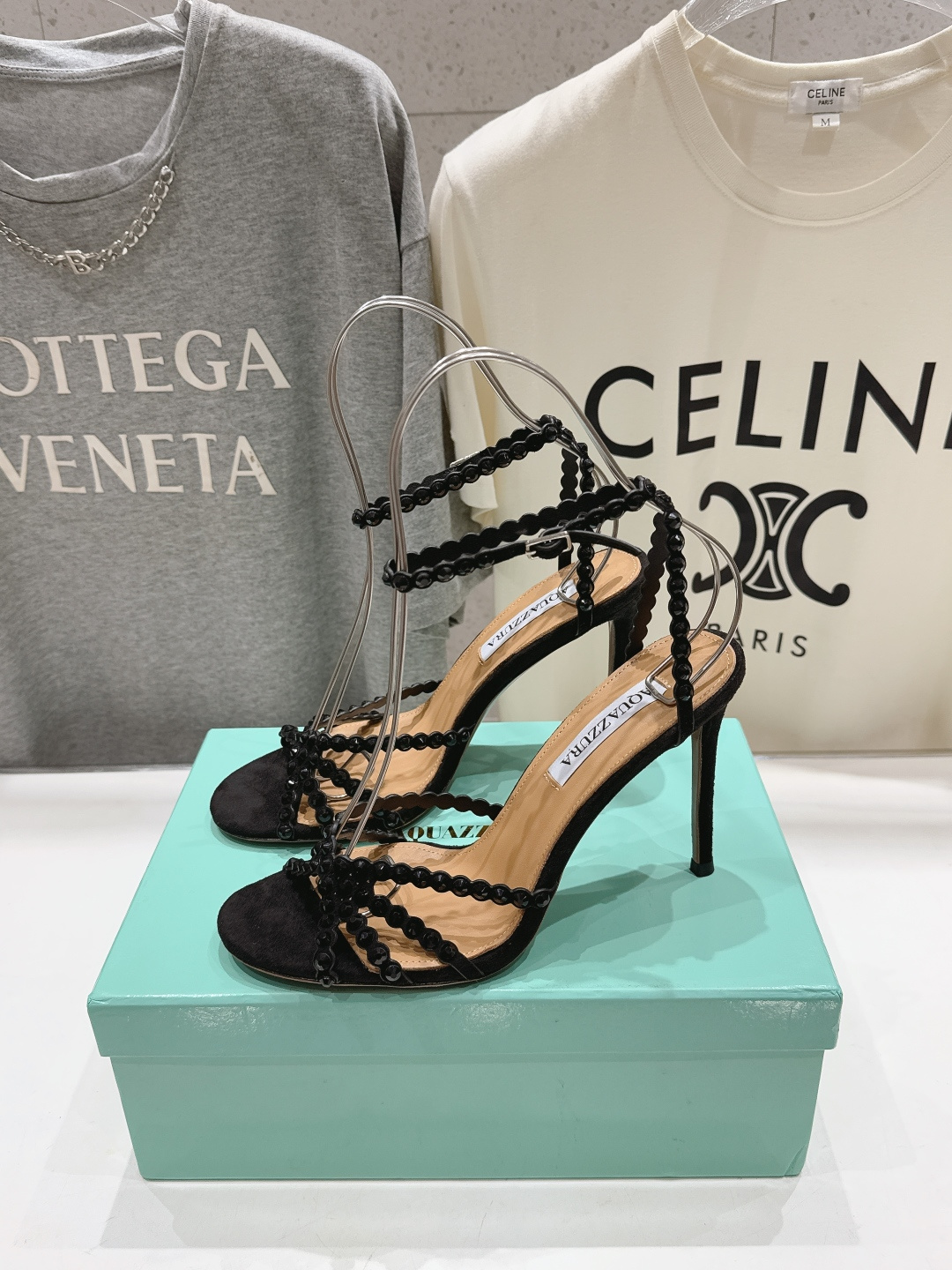 高版本出厂 凉鞋「ᴀqᴜᴀᴢᴢᴜʀᴀ」AQUAZZURA/菠萝F072 2026ss 夏季新款水钻高跟凉