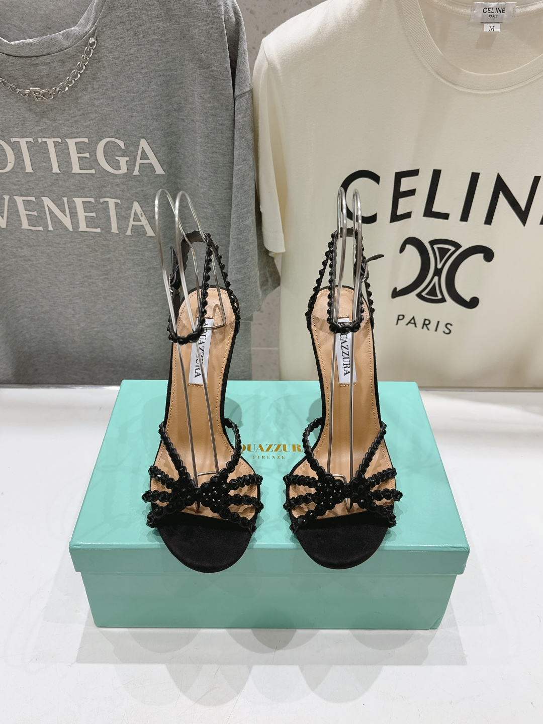 高版本出厂 凉鞋「ᴀqᴜᴀᴢᴢᴜʀᴀ」AQUAZZURA/菠萝F072 2026ss 夏季新款水钻高跟凉