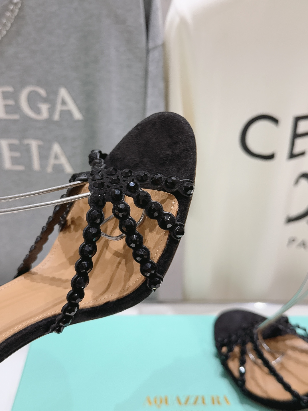 高版本出厂 凉鞋「ᴀqᴜᴀᴢᴢᴜʀᴀ」AQUAZZURA/菠萝F072 2026ss 夏季新款水钻高跟凉