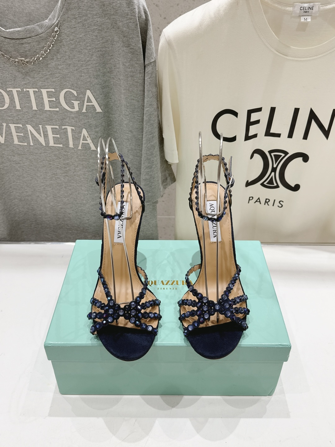 高版本出厂 凉鞋「ᴀqᴜᴀᴢᴢᴜʀᴀ」AQUAZZURA/菠萝F072 2026ss 夏季新款水钻高跟凉