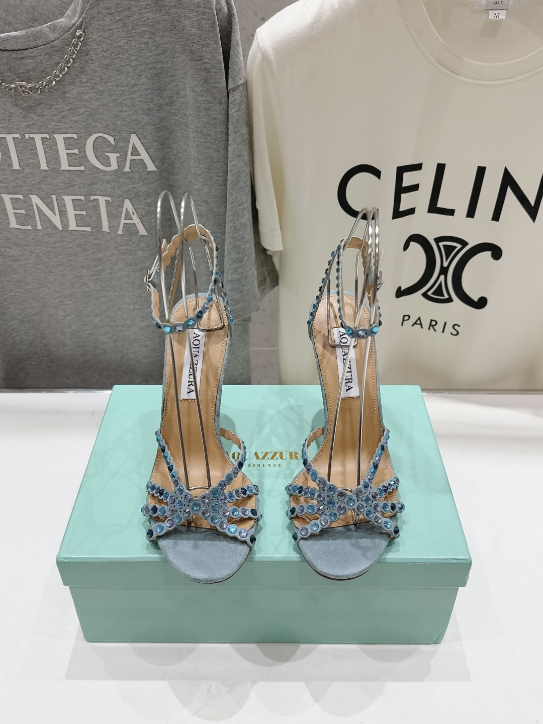 高版本出厂 凉鞋「ᴀqᴜᴀᴢᴢᴜʀᴀ」AQUAZZURA/菠萝F072 2026ss 夏季新款水钻高跟凉