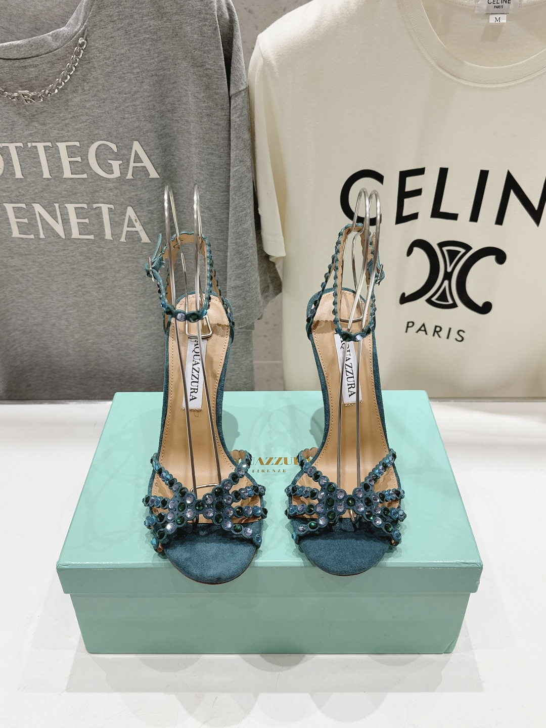 高版本出厂 凉鞋「ᴀqᴜᴀᴢᴢᴜʀᴀ」AQUAZZURA/菠萝F072 2026ss 夏季新款水钻高跟凉