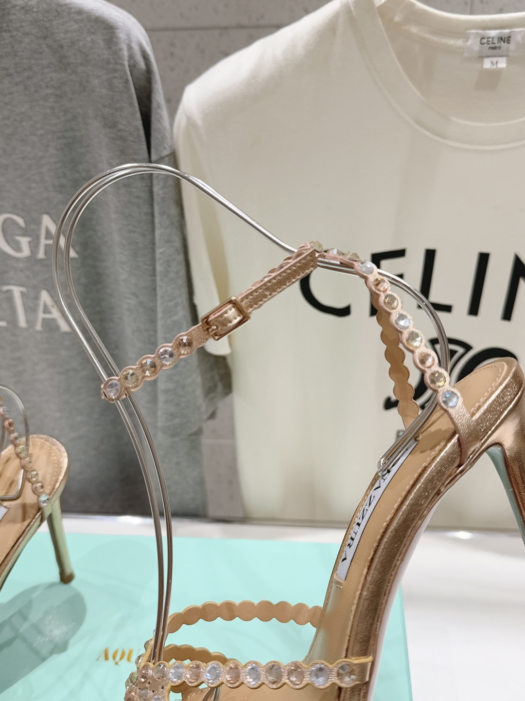 高版本出厂 凉鞋「ᴀqᴜᴀᴢᴢᴜʀᴀ」AQUAZZURA/菠萝F072 2026ss 夏季新款水钻高跟凉