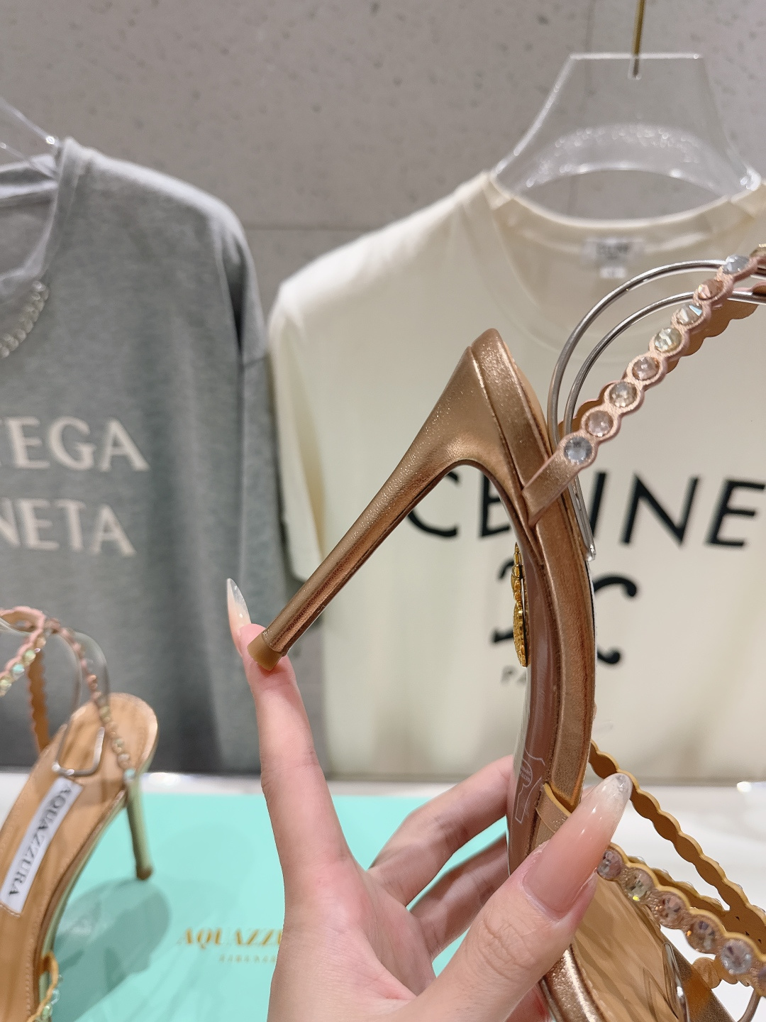 高版本出厂 凉鞋「ᴀqᴜᴀᴢᴢᴜʀᴀ」AQUAZZURA/菠萝F072 2026ss 夏季新款水钻高跟凉
