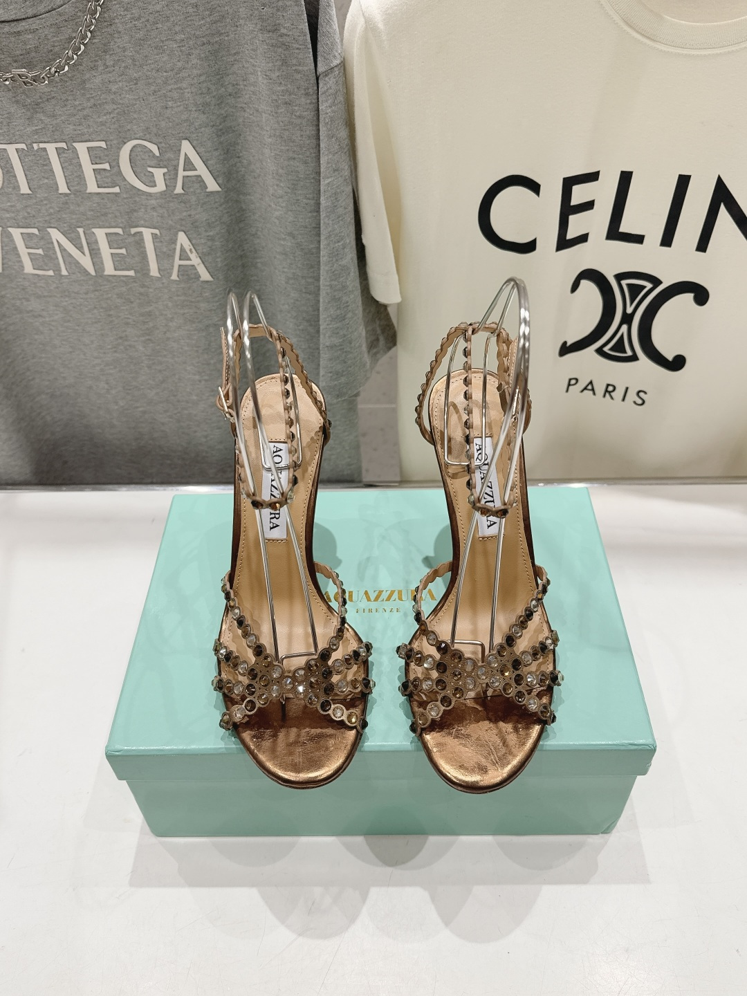 高版本出厂 凉鞋「ᴀqᴜᴀᴢᴢᴜʀᴀ」AQUAZZURA/菠萝F072 2026ss 夏季新款水钻高跟凉
