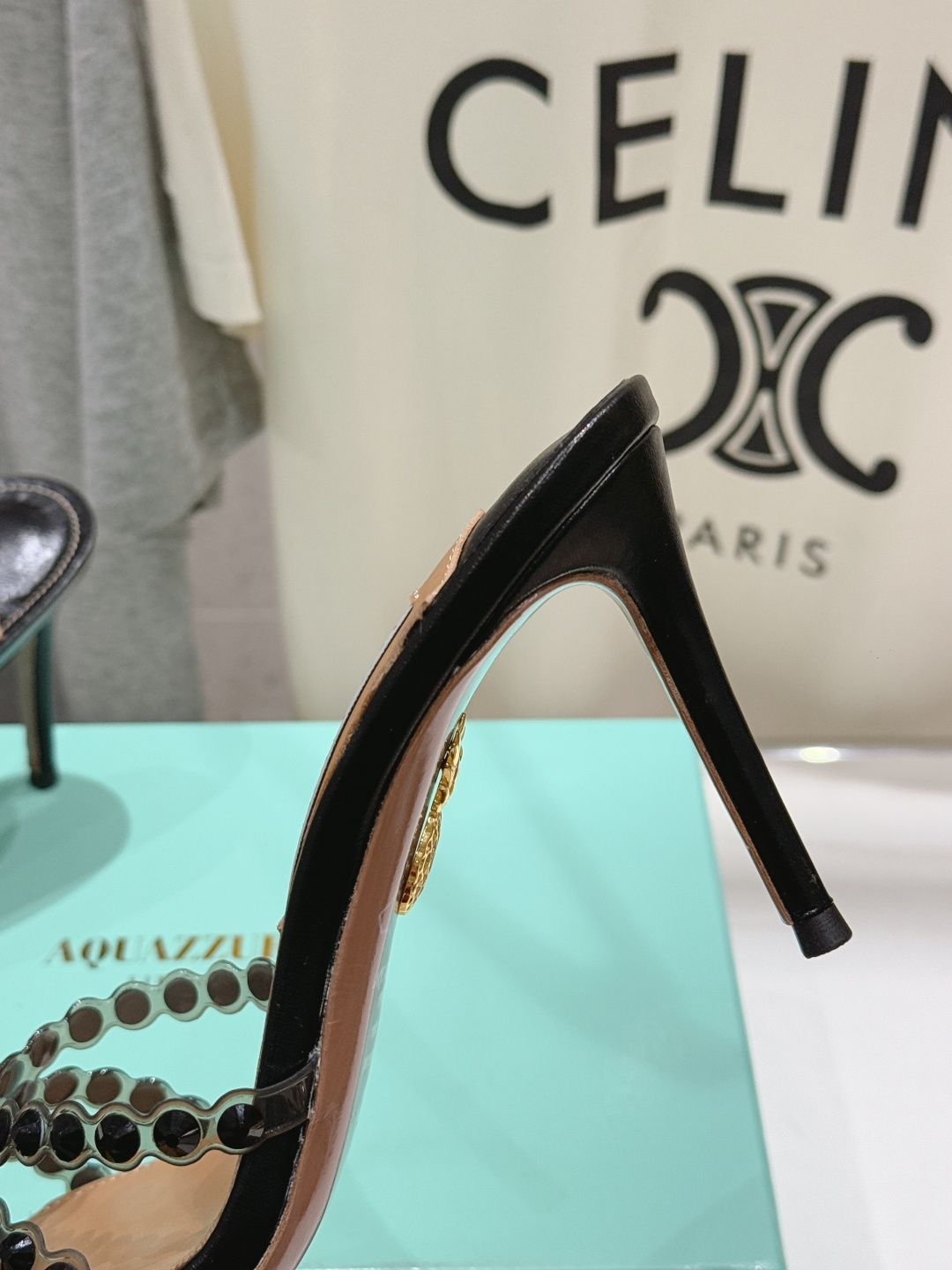 高版本出厂 拖鞋「ᴀqᴜᴀᴢᴢᴜʀᴀ」AQUAZZURA/菠萝F072 2026ss夏季新款水钻高跟拖鞋