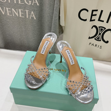 高版本出厂 拖鞋「ᴀqᴜᴀᴢᴢᴜʀᴀ」AQUAZZURA/菠萝F072 2026ss夏季新款水钻高跟拖鞋 高版本出厂 拖鞋「ᴀqᴜᴀᴢᴢᴜʀᴀ」AQUAZZURA/菠萝F072 2026ss夏季新款水钻高跟拖鞋
