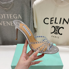 高版本出厂 拖鞋「ᴀqᴜᴀᴢᴢᴜʀᴀ」AQUAZZURA/菠萝F072 2026ss夏季新款水钻高跟拖鞋 高版本出厂 拖鞋「ᴀqᴜᴀᴢᴢᴜʀᴀ」AQUAZZURA/菠萝F072 2026ss夏季新款水钻高跟拖鞋
