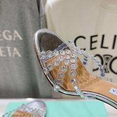 高版本出厂 拖鞋「ᴀqᴜᴀᴢᴢᴜʀᴀ」AQUAZZURA/菠萝F072 2026ss夏季新款水钻高跟拖鞋 高版本出厂 拖鞋「ᴀqᴜᴀᴢᴢᴜʀᴀ」AQUAZZURA/菠萝F072 2026ss夏季新款水钻高跟拖鞋