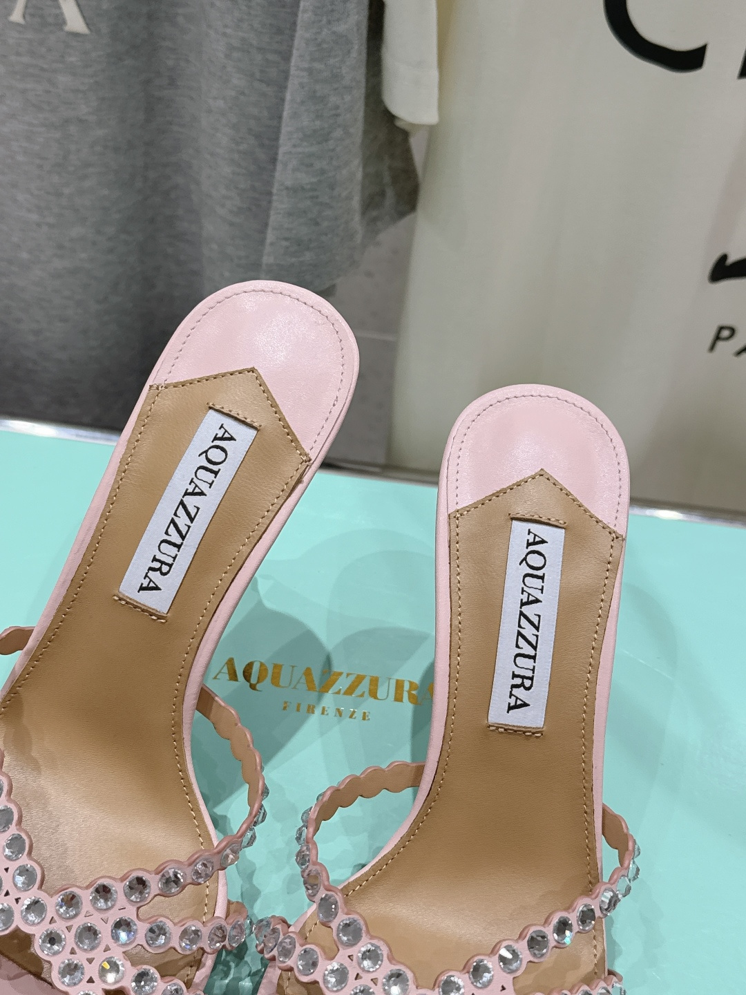 高版本出厂 拖鞋「ᴀqᴜᴀᴢᴢᴜʀᴀ」AQUAZZURA/菠萝F072 2026ss夏季新款水钻高跟拖鞋